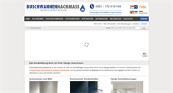Desktop Screenshot of duschwannennachmass.de