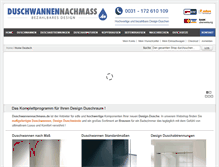 Tablet Screenshot of duschwannennachmass.de